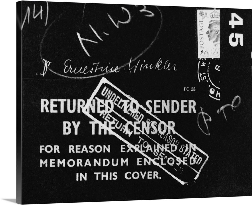 ca. 1940s --- British Mail Censored During World War II --- Image by .. Hulton-Deutsch Collection/CORBIS
