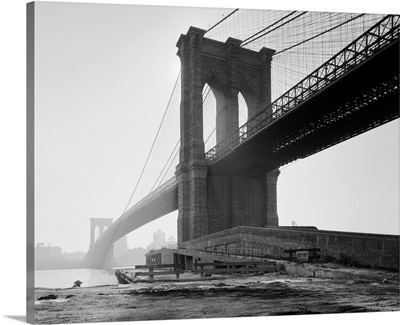 Brooklyn Bridge in Fog