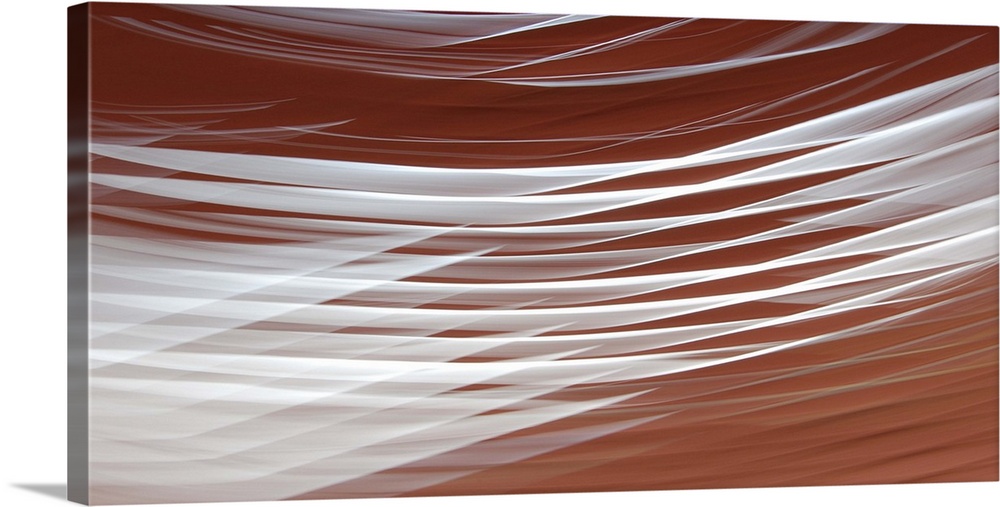 Brown and White Abstract I