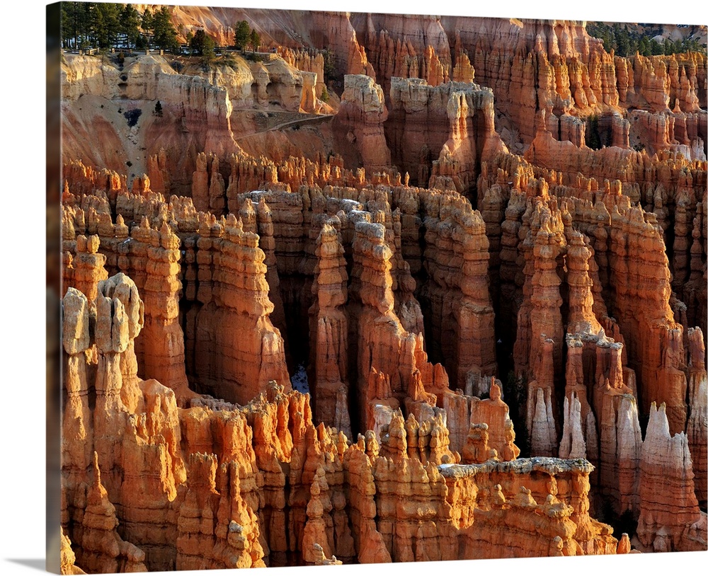 Bryce Canyon National Park Just after Sunrise from Inspiration point on a Crisp February day.