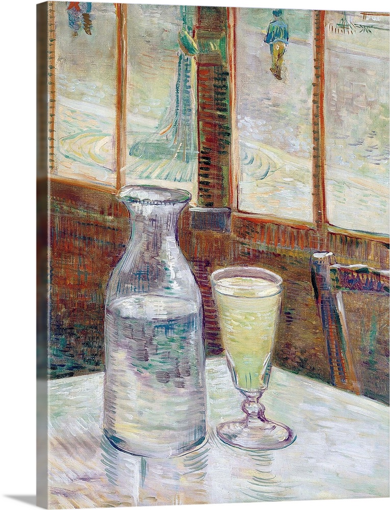 Vincent van Gogh (Dutch, 18531890), Cafe Table with Absinthe, 1887, oil on canvas, 46.2 x 33.3 cm (18.2 x 13.1 in), Van Go...