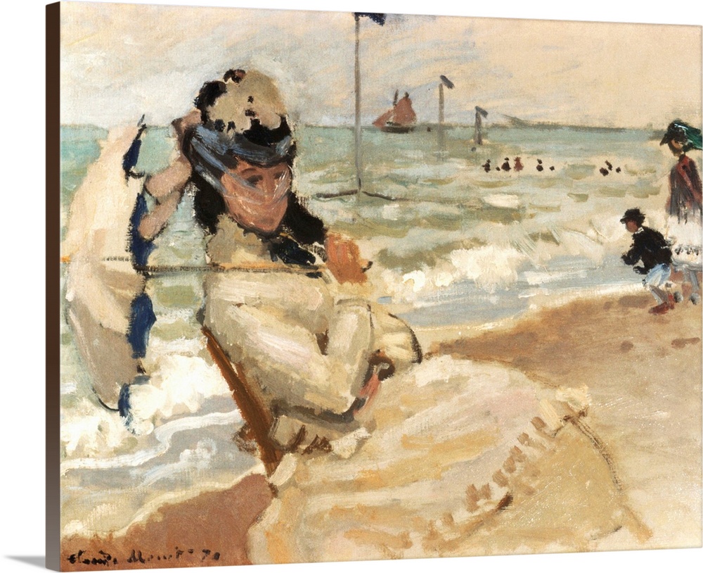 Camille On The Beach, Trouville