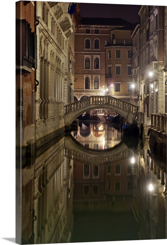 Canal at dusk in Venice