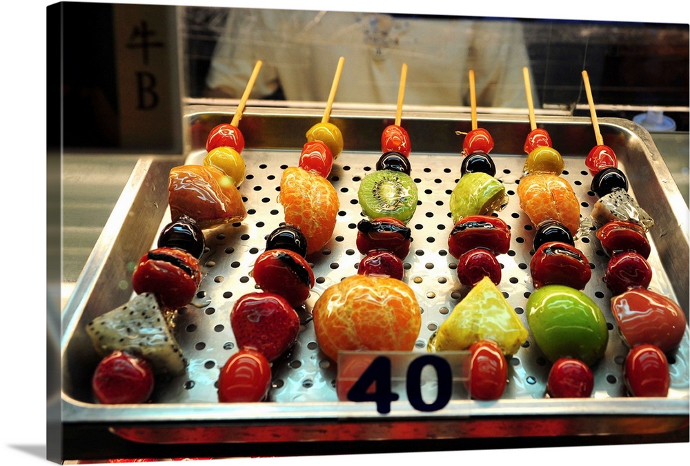 Night market of candied gourd.