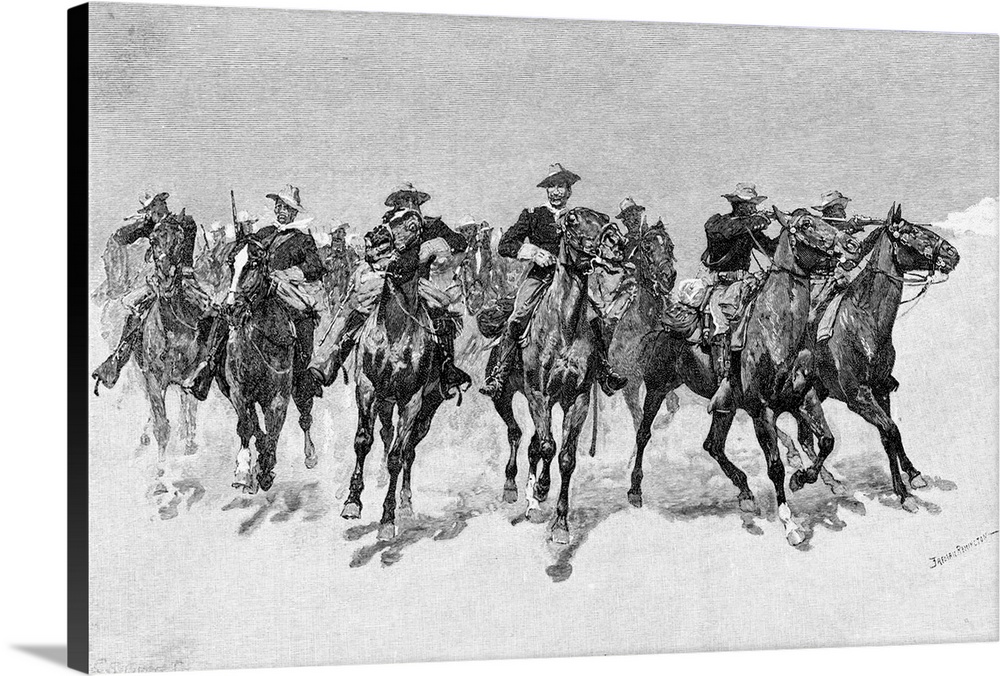 Captain Dodge's Colored Troops to the Rescue by Frederic Remington