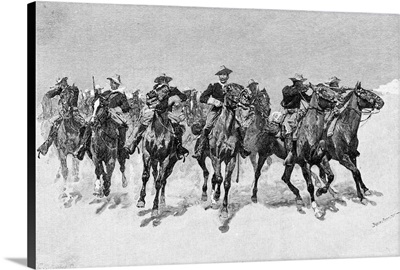 Captain Dodge's Colored Troops to the Rescue by Frederic Remington