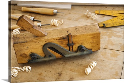 Carpentry tool on floor