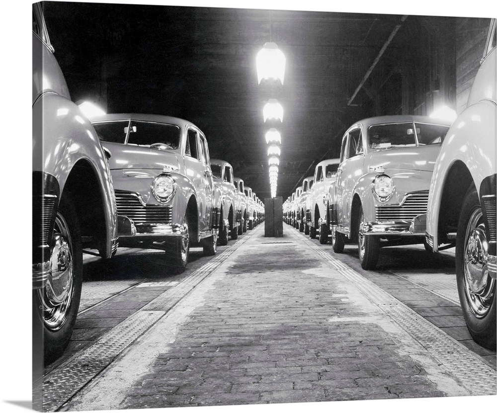 Final passenger car assemblies begin to roll at Studebaker in South Bend, Indiana, after a 13 week delay caused by a labor...