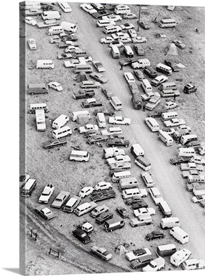 Cars Parked Near Altamont, California, 1969