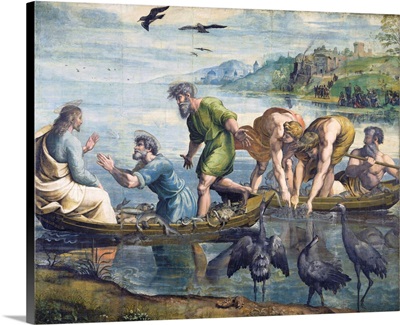 Cartoon For The Miraculous Draught Of Fishes By Raphael And Studio