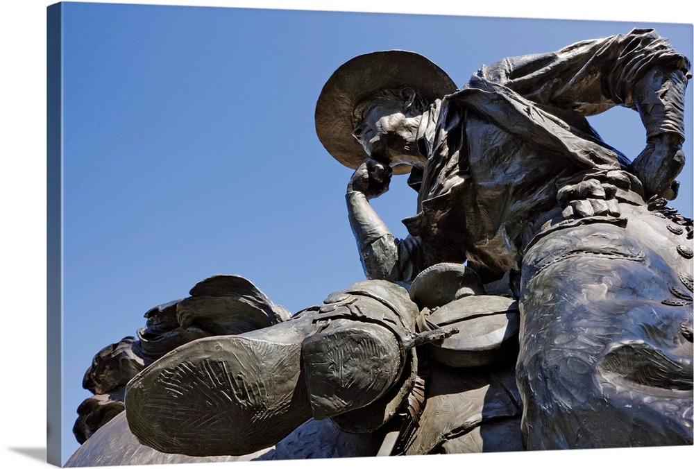 Part of the Cattle Drive sculpture in Downtown Dallas