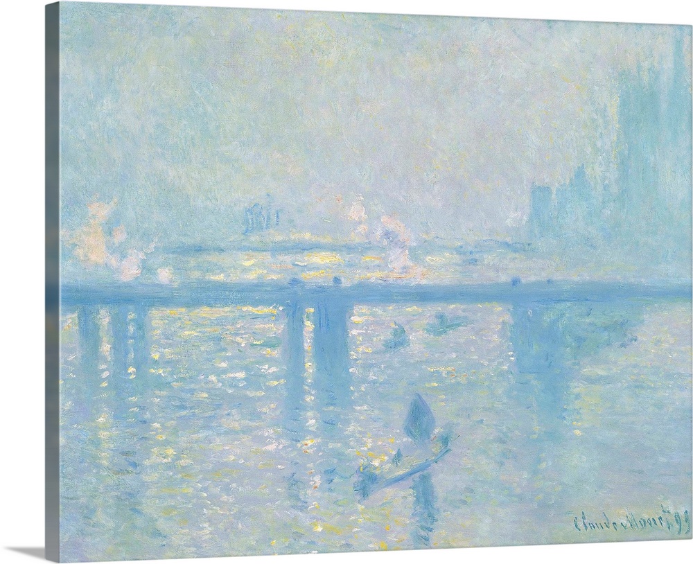 Claude Monet (French, 1840?1926), Charing Cross Bridge, London, 1899, oil on canvas, 80.6 x 64.8 cm (31.7 x 25.5 in), Muse...