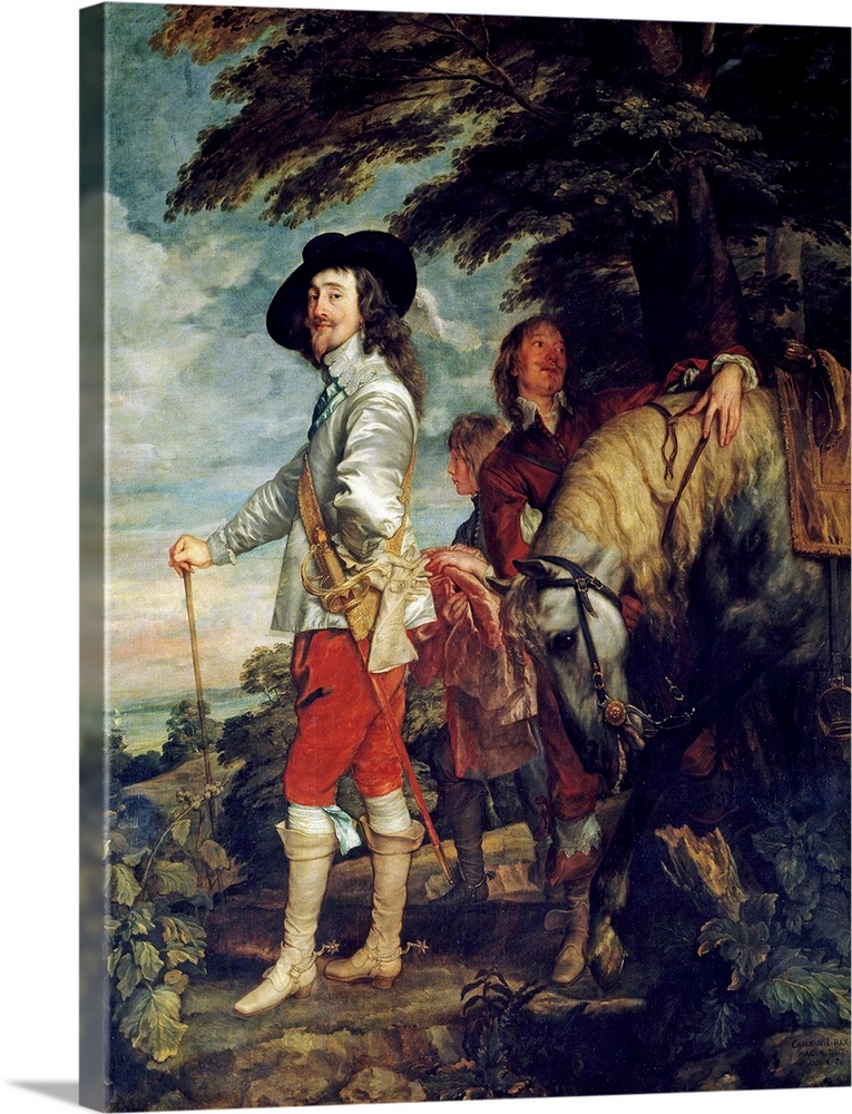 Charles I, King of England (16001649), also known as Le Roi a la chasse - Painting by Anthony van Dyck (1599-1641), oil on...