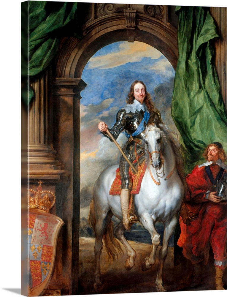 Anthony van Dyck (Netherlandish, 15991641), Charles I with Monsieur de St Antoine, 1633, oil on canvas, Royal Collection, ...