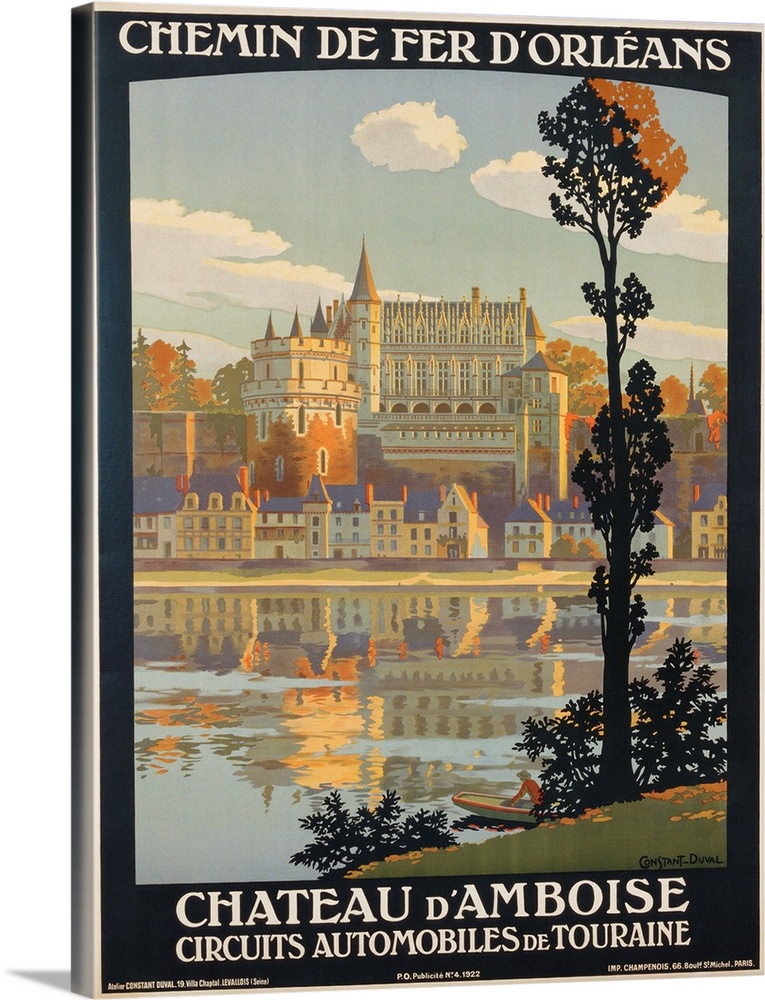 Chateau D'Amboise Poster By Constant Duval