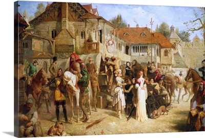 Chaucer's Canterbury Pilgrims, Tabard Inn By Edward Henry Corbould