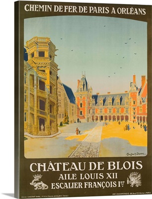 Chemin De Fer Paris To Orlean, French Railroad Travel Poster