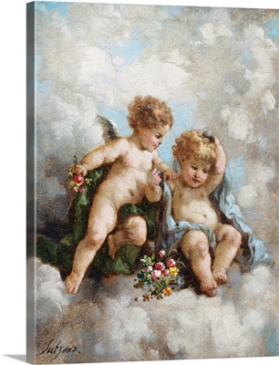 Cherubs In The Clouds By Charles Augustus Henry Lutyens