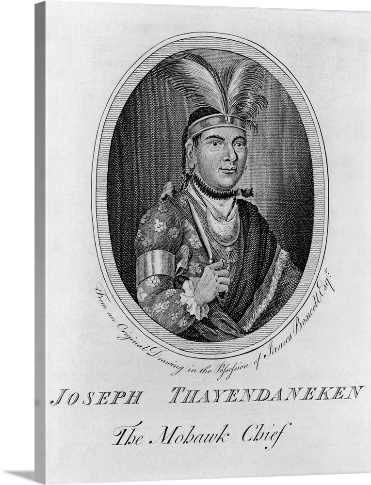 Joseph Brant (1742-1807) Mohawk leader who supported the British in the French and Indian War and the American Revolution.