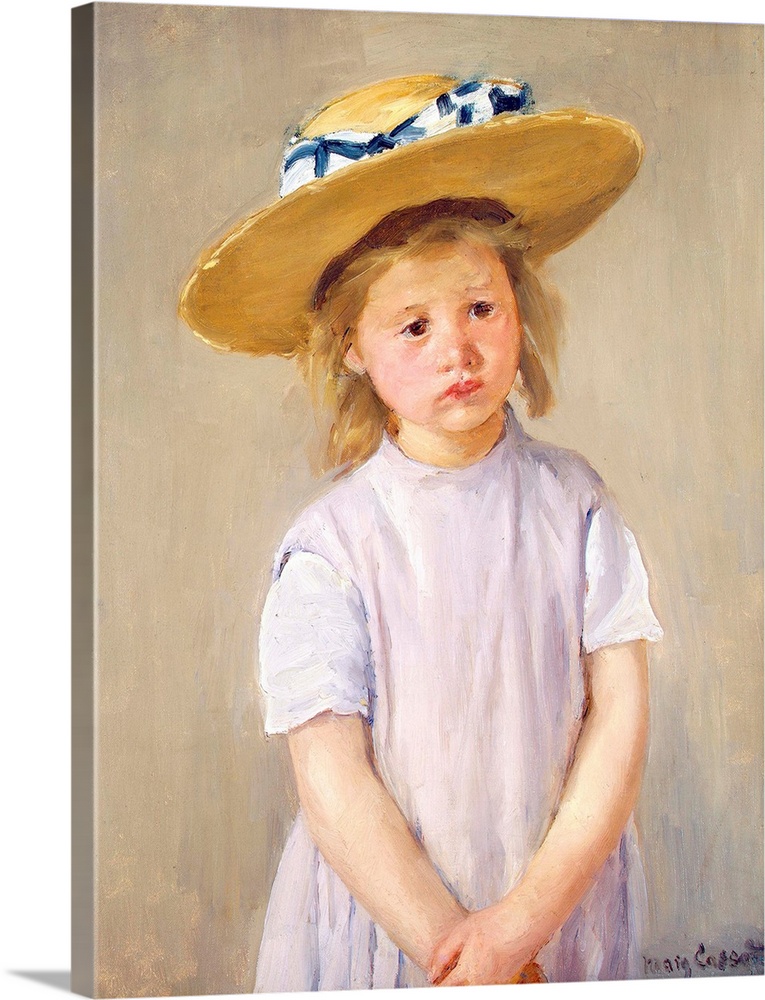 お杉わらべ a child wearing a straw  hat File:Child in a Straw Hat by Mary Cassatt c1886.jpg