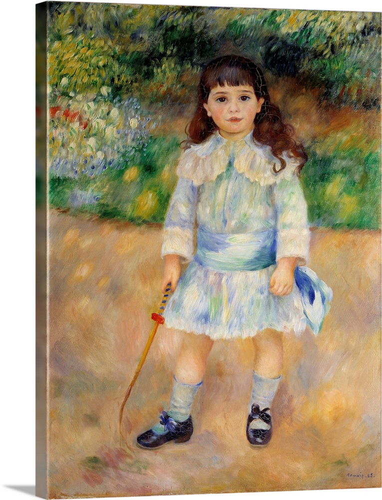 The child with a whip. Painting by Pierre Auguste Renoir (1841-1919), 1885, 105 x 75 cm. Hermitage Museum, St Petersburg, ...