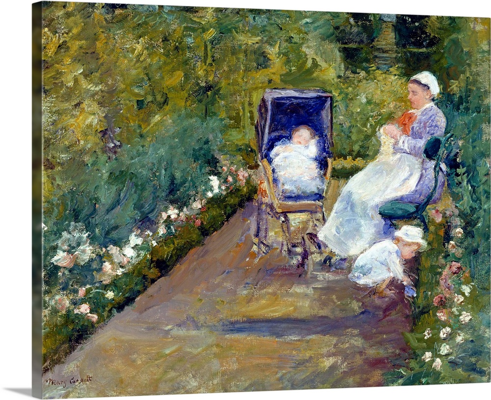 Mary Cassatt (American, 1845-1926), Children in a Garden (The Nurse), 1878, oil on canvas, 65.4 x 80.9 cm (25.7 x 31.9 in)...