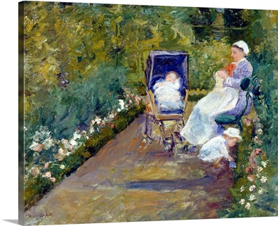 Children In A Garden (The Nurse) By Mary Cassatt