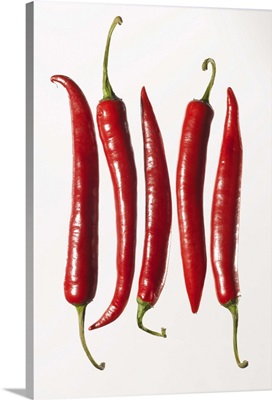 Chili Peppers in a Row