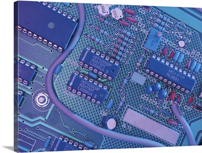 Circuit board negative featuring covered wires