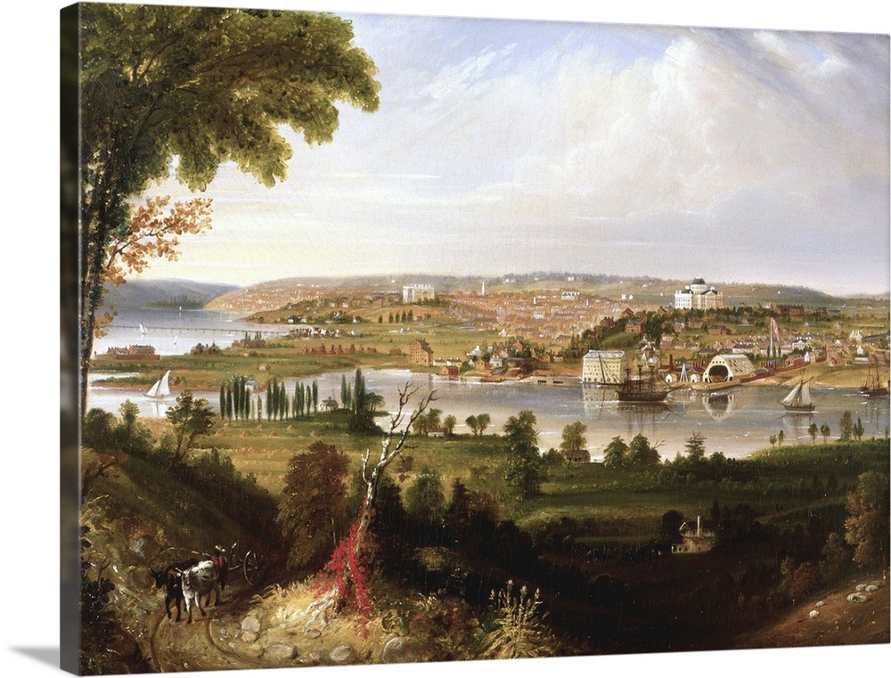 1833. Oil on canvas. 17.99 x 25 inches (45.7 x 63.5 cm).Located in the White House, Washington, DC, USA. Visible are the P...