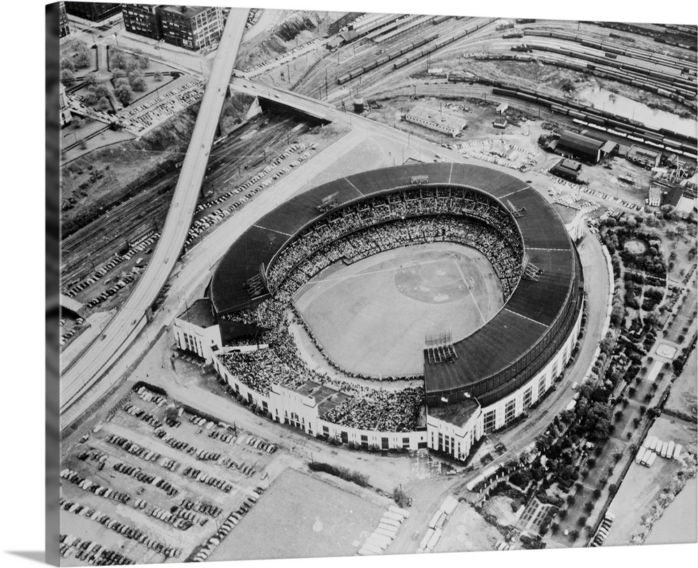 Cleveland's Municipal Stadium, scene of the 1954 All-Star game Wall Art ...