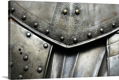 Close-up of a suit of armor, Cannon Tower, Estonia