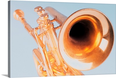 Close-up of a trumpet