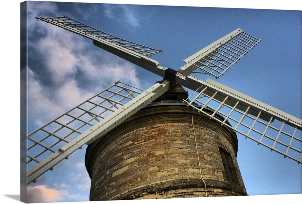 Close up of Chesterton windmill against sky.