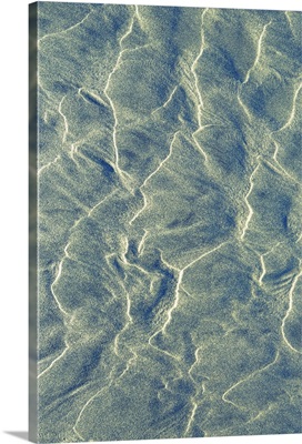 Close up of erosion sand patterns on beach and intertidal zone, Ocean Park