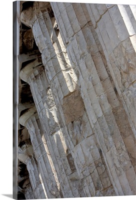 Close up of greek columns