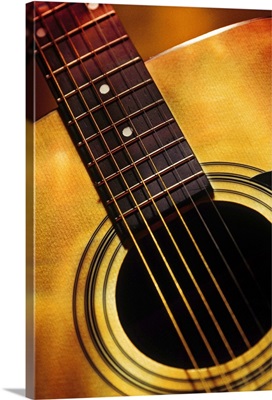 Close up of guitar