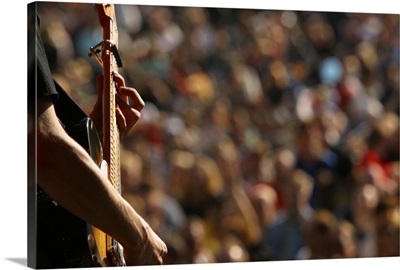 Close-up of guitarist