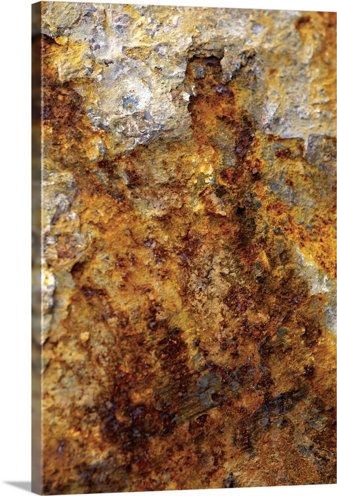 Close-up of rusted sheet metal