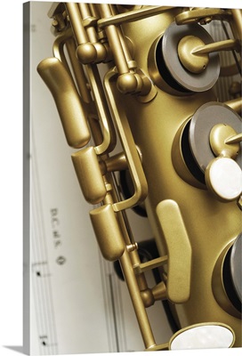 Close-up of saxophone
