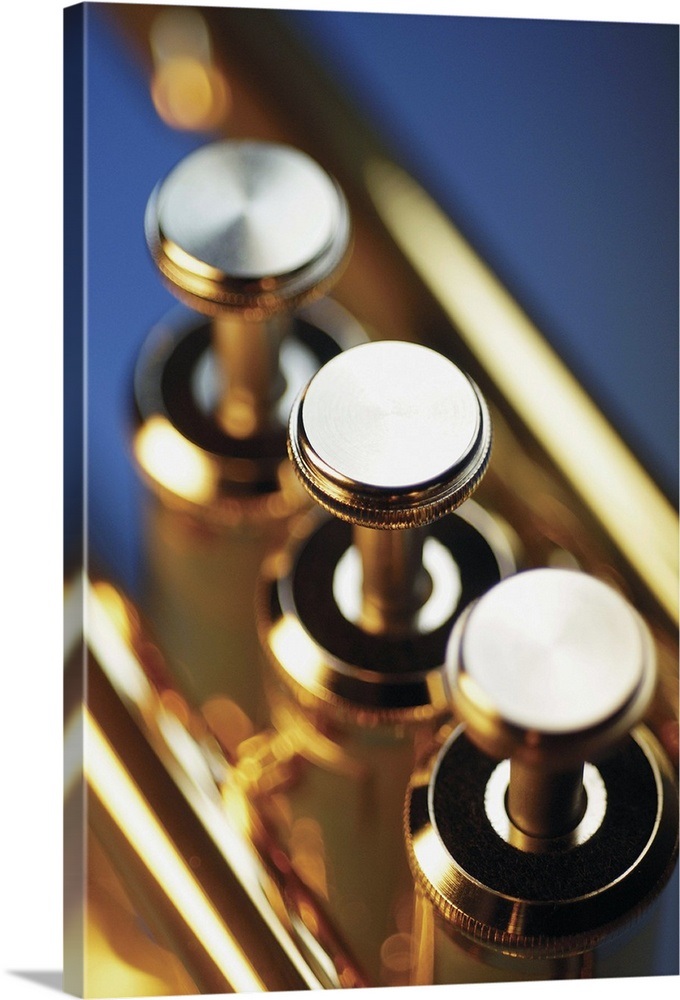 Closeup of trumpet keys Wall Art, Canvas Prints, Framed Prints, Wall