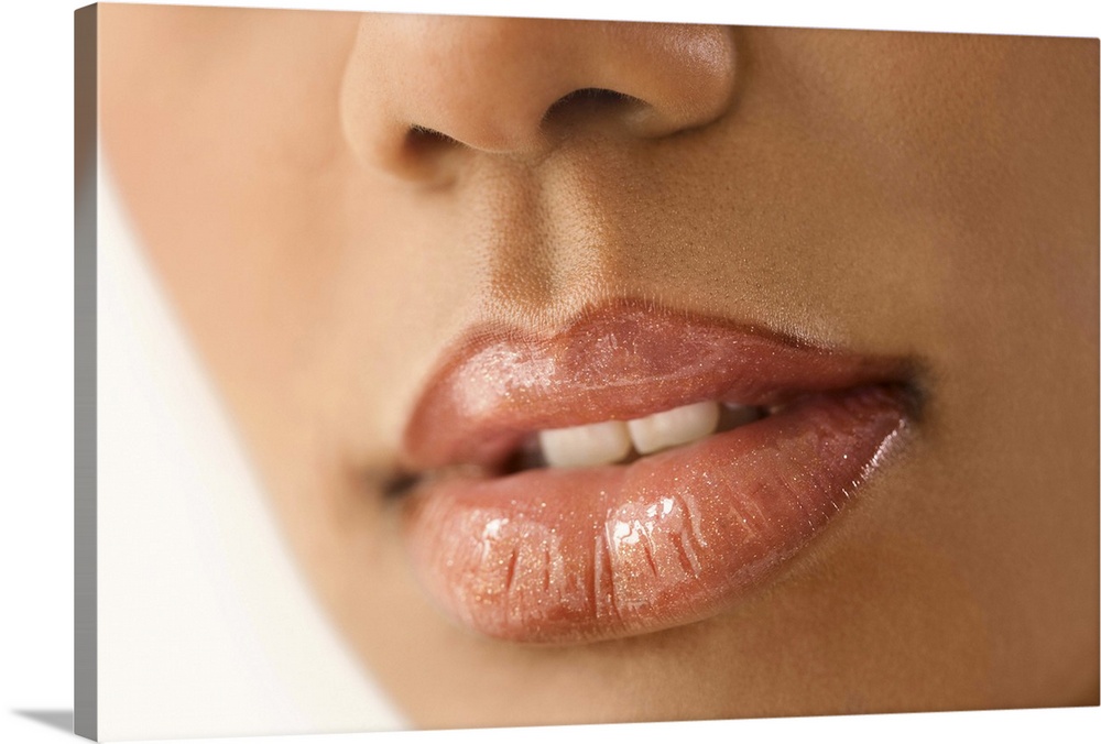 Close-up of woman's lips