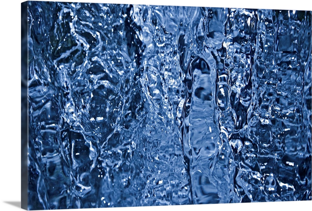 Close-up waterfall, running water, | Great Canvas Wall Wall frozen Framed Canvas Peels Prints, Prints, Big Art