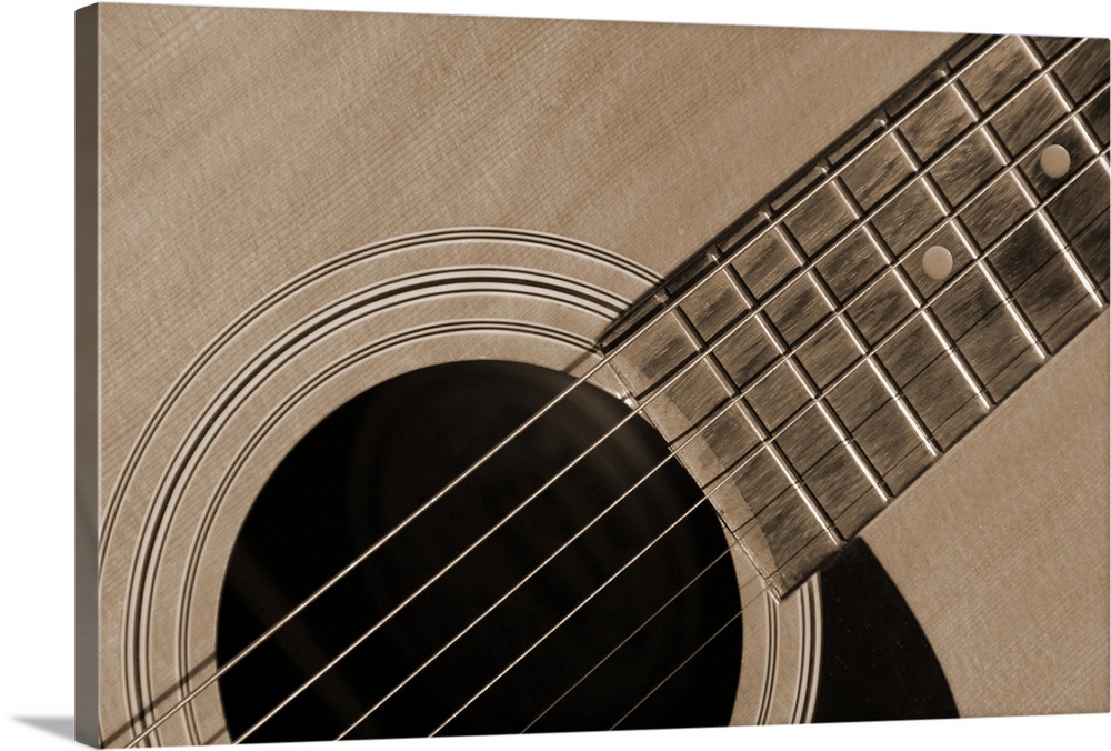 Closeup of guitar