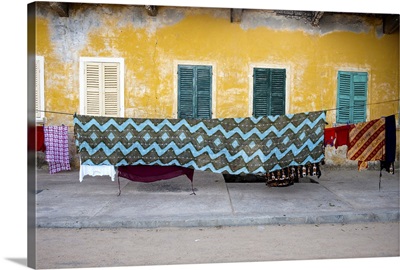 Clothes hanging in Saint-Louis, Senegal