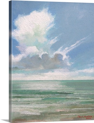 Clouds and Sea (Oil on Board)