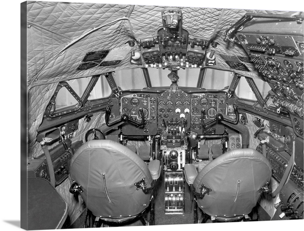 Photo shows the Comet 3 cockpit. Undated. BPA2