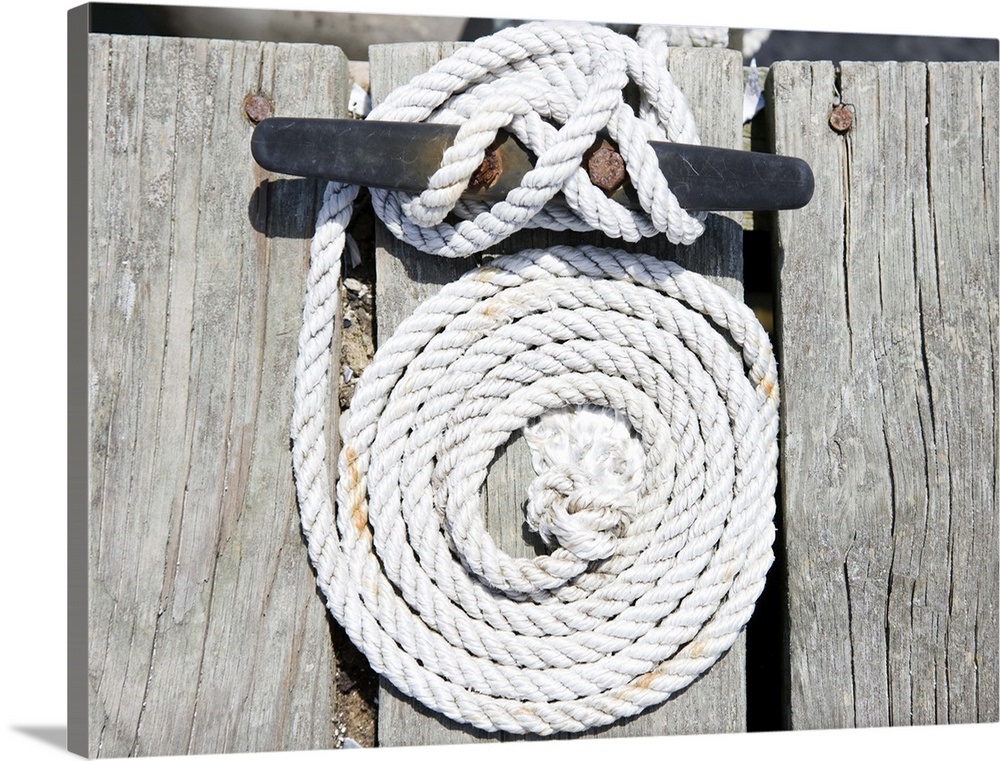 Coiled rope and nautical knot Wall Art, Canvas Prints, Framed Prints