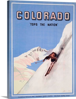 Colorado Tops The Nation Travel Poster