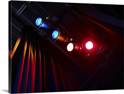 Colored theatre lights